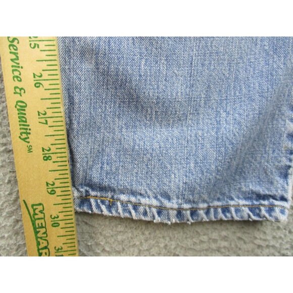 VTG Y2K Levi's Jeans Men's 38x32 Blue 505 Regular Straight Leg Denim Pants - Picture 5 of 9